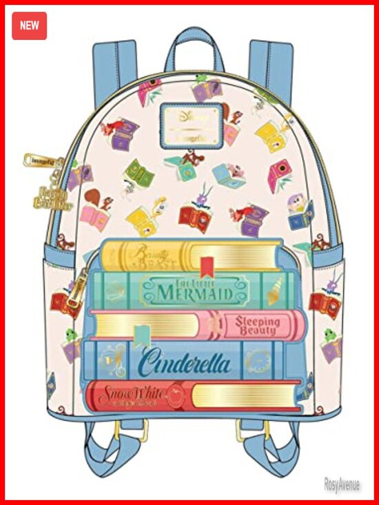 Disney Princess Mini Backpack Faux Leather with Zipper Charm main image 4